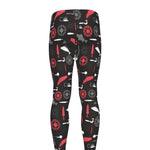 Fishing Theme Pattern Print Men's leggings