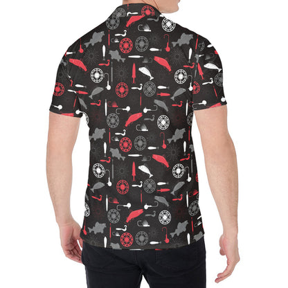 Fishing Theme Pattern Print Men's Shirt