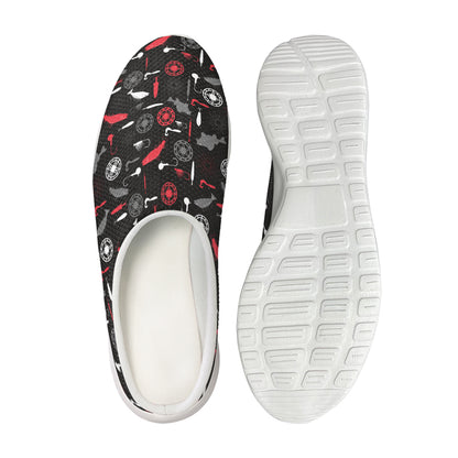 Fishing Theme Pattern Print Mesh Casual Shoes