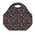 Fishing Theme Pattern Print Neoprene Lunch Bag