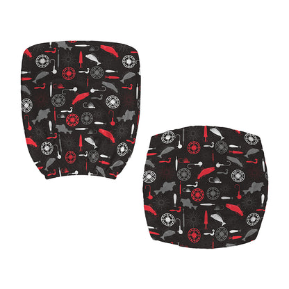 Fishing Theme Pattern Print Office Chair Cover