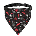 Fishing Theme Pattern Print Over The Collar Dog Bandana