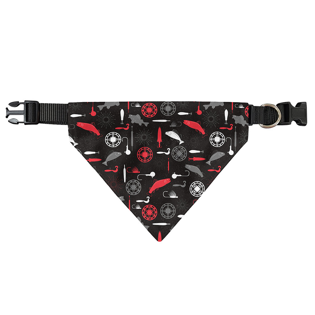 Fishing Theme Pattern Print Over The Collar Dog Bandana