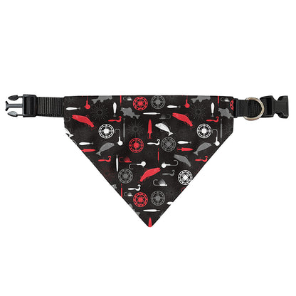 Fishing Theme Pattern Print Over The Collar Dog Bandana