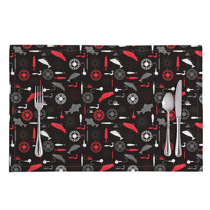 Fishing Theme Pattern Print Placemat