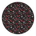 Fishing Theme Pattern Print Round Floor Mat