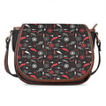 Fishing Theme Pattern Print Saddle Bag