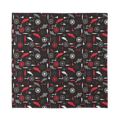 Fishing Theme Pattern Print Silk Bandana