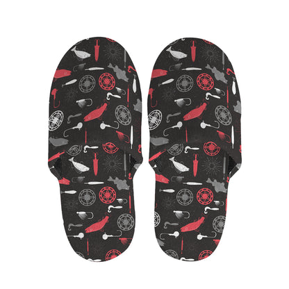 Fishing Theme Pattern Print Slippers