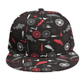 Fishing Theme Pattern Print Snapback Cap