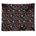 Fishing Theme Pattern Print Tapestry