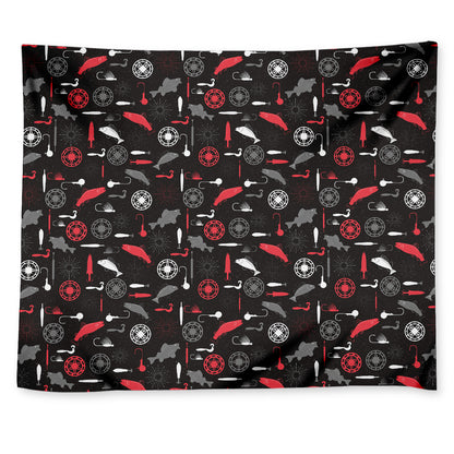 Fishing Theme Pattern Print Tapestry
