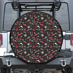 Fishing Theme Pattern Print Tire Cover