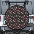 Fishing Theme Pattern Print Tire Cover With Camera Hole