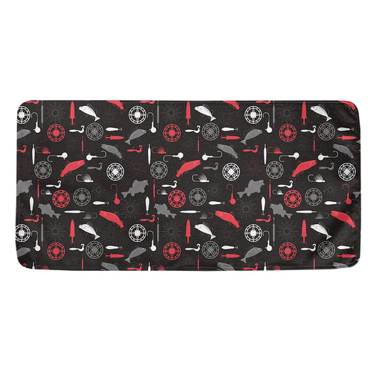 Fishing Theme Pattern Print Towel