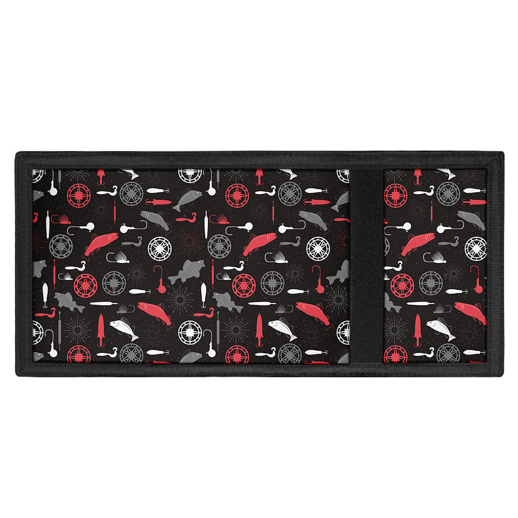 Fishing Theme Pattern Print Trifold Wallet