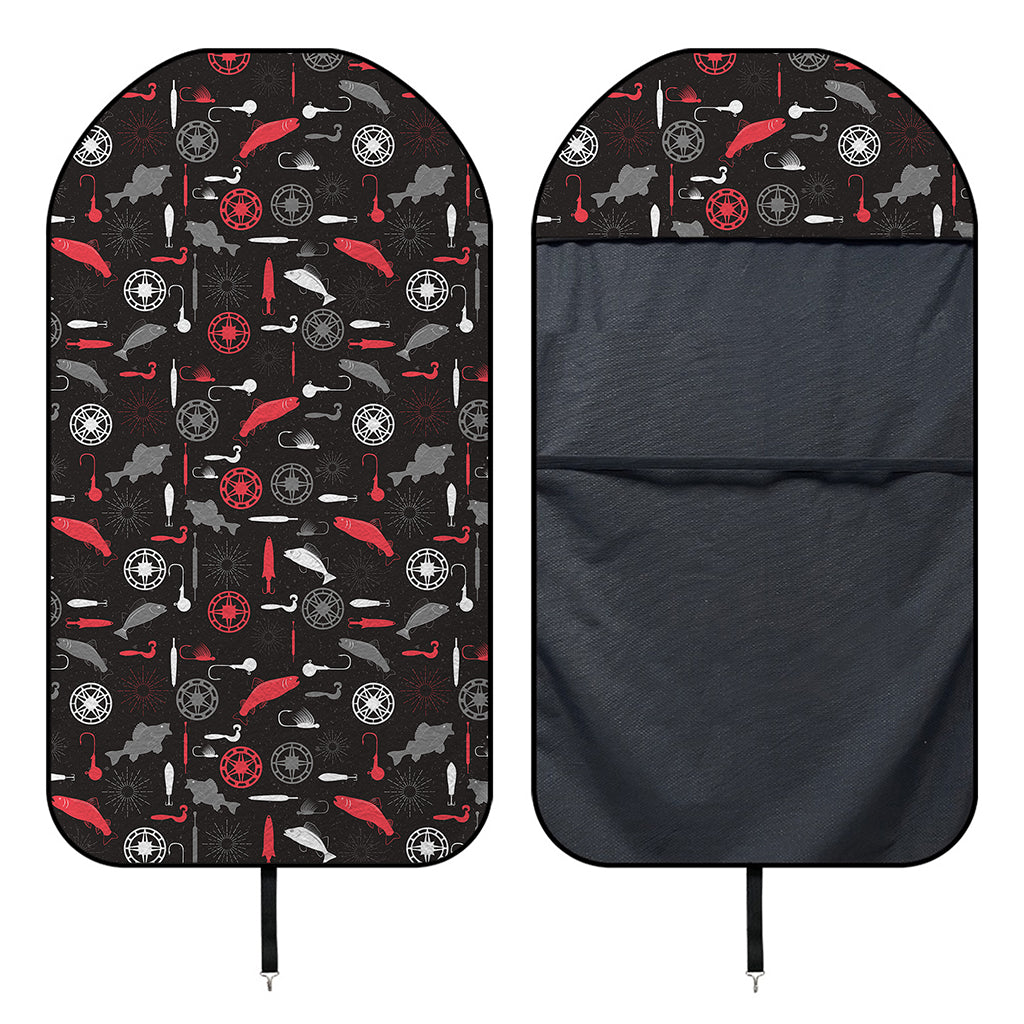 Fishing Theme Pattern Print Waterproof Car Seat Cover