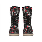 Fishing Theme Pattern Print Winter Boots