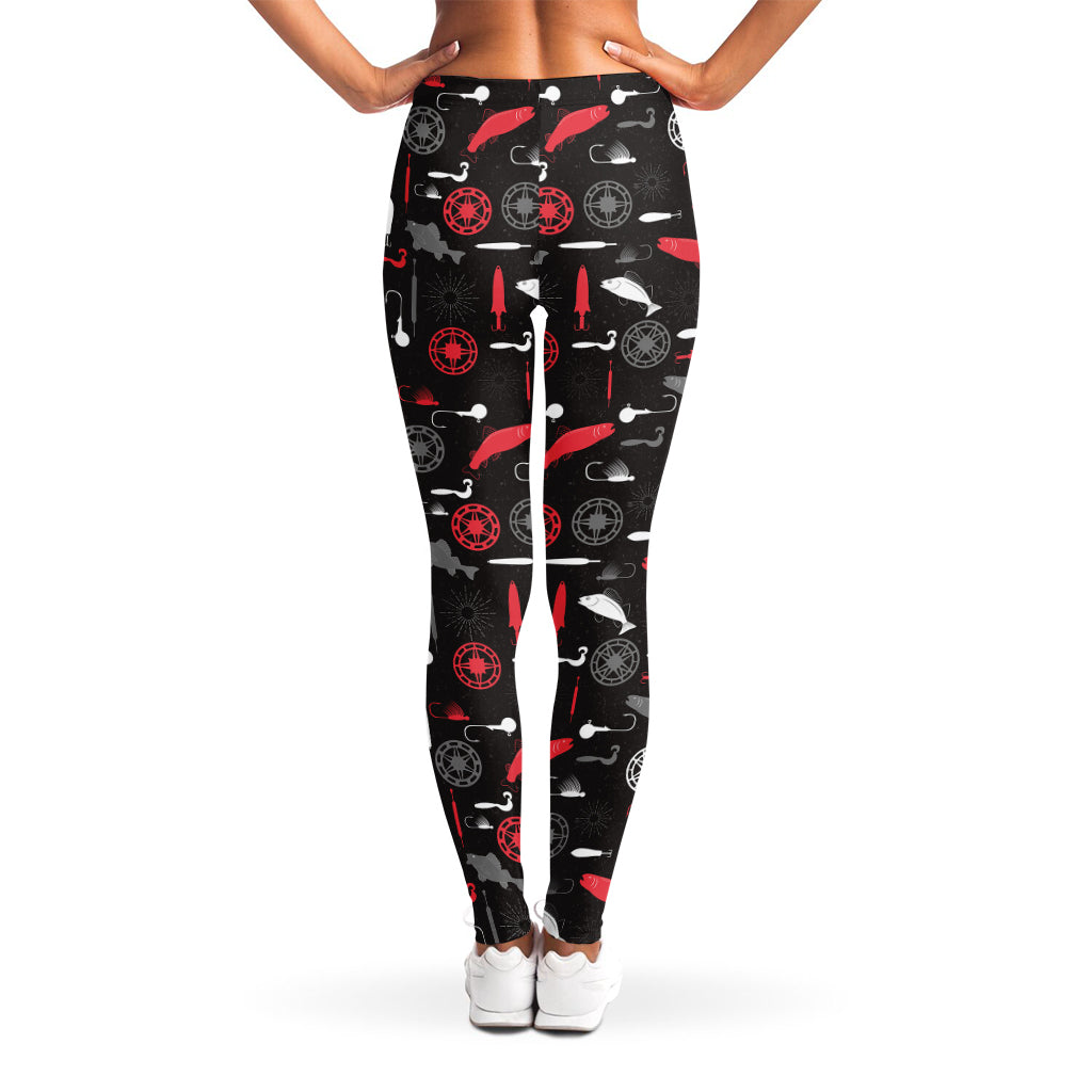 Fishing Theme Pattern Print Women's Leggings
