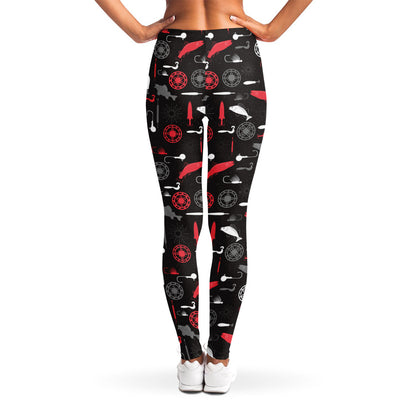 Fishing Theme Pattern Print Women's Leggings