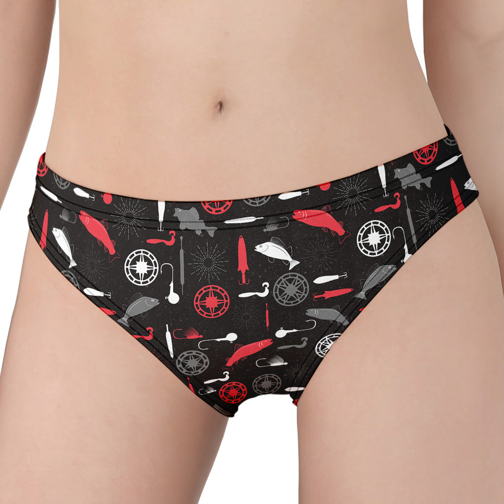 Fishing Theme Pattern Print Women's Panties