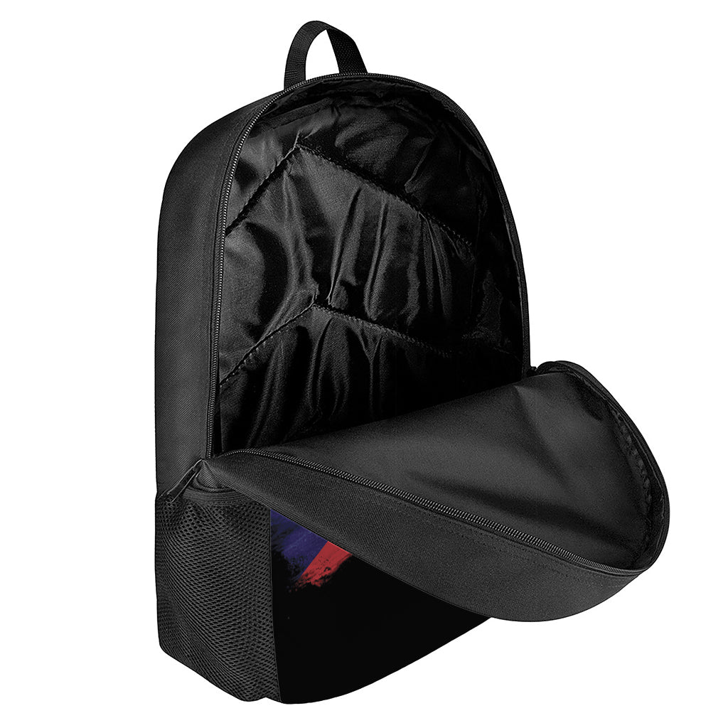 Flag Of Puerto Rico Print 17 Inch Backpack