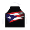 Flag Of Puerto Rico Print Adjustable Apron