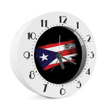 Flag Of Puerto Rico Print Alarm Clock
