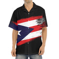 Flag Of Puerto Rico Print Aloha Shirt