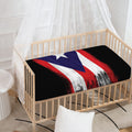 Flag Of Puerto Rico Print Baby Crib Sheet