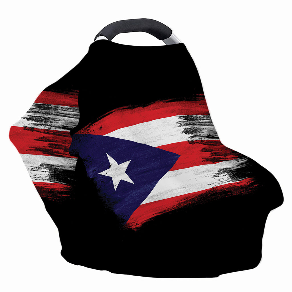 Flag Of Puerto Rico Print Baby Seat Cover