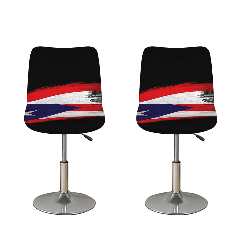 Flag Of Puerto Rico Print Bar Stool Covers