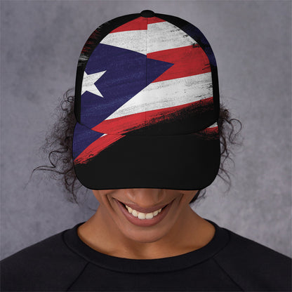 Flag Of Puerto Rico Print Baseball Cap