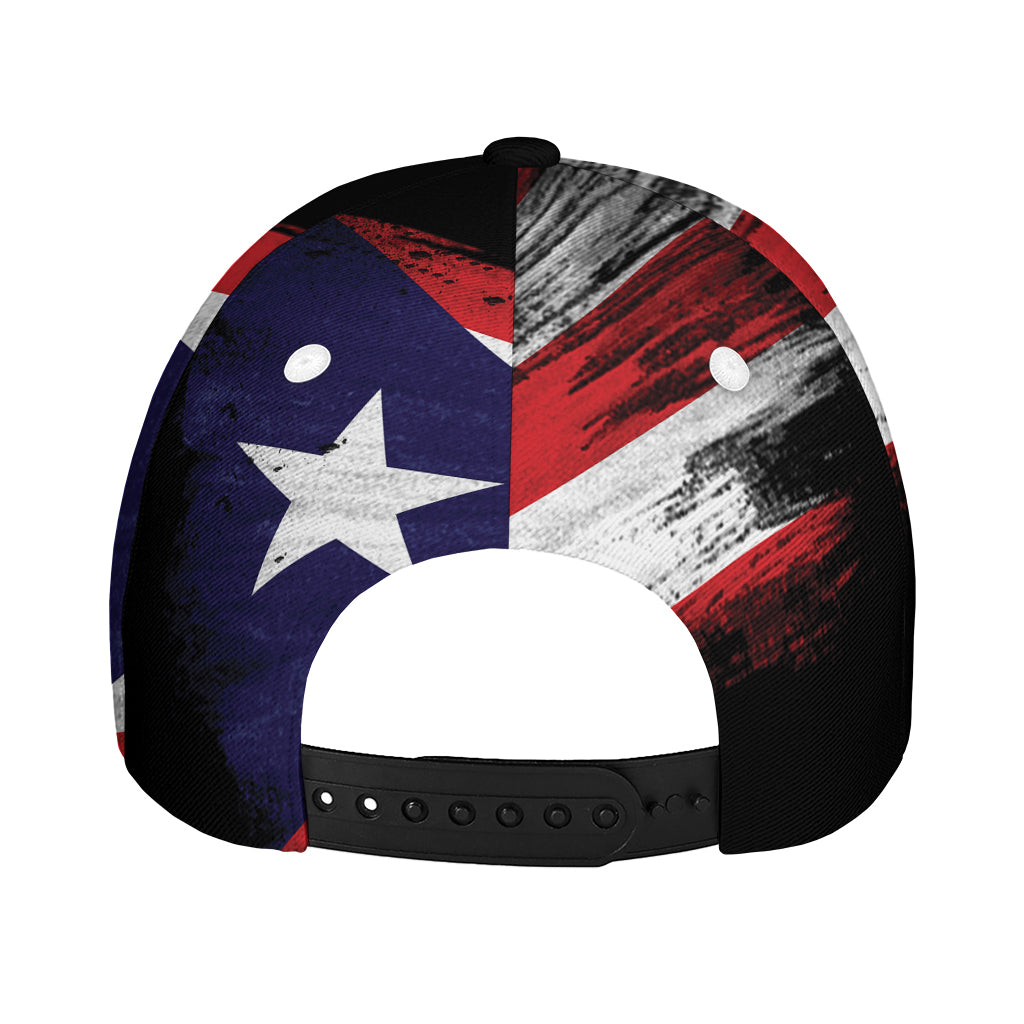 Flag Of Puerto Rico Print Baseball Cap