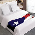 Flag Of Puerto Rico Print Bed Runner