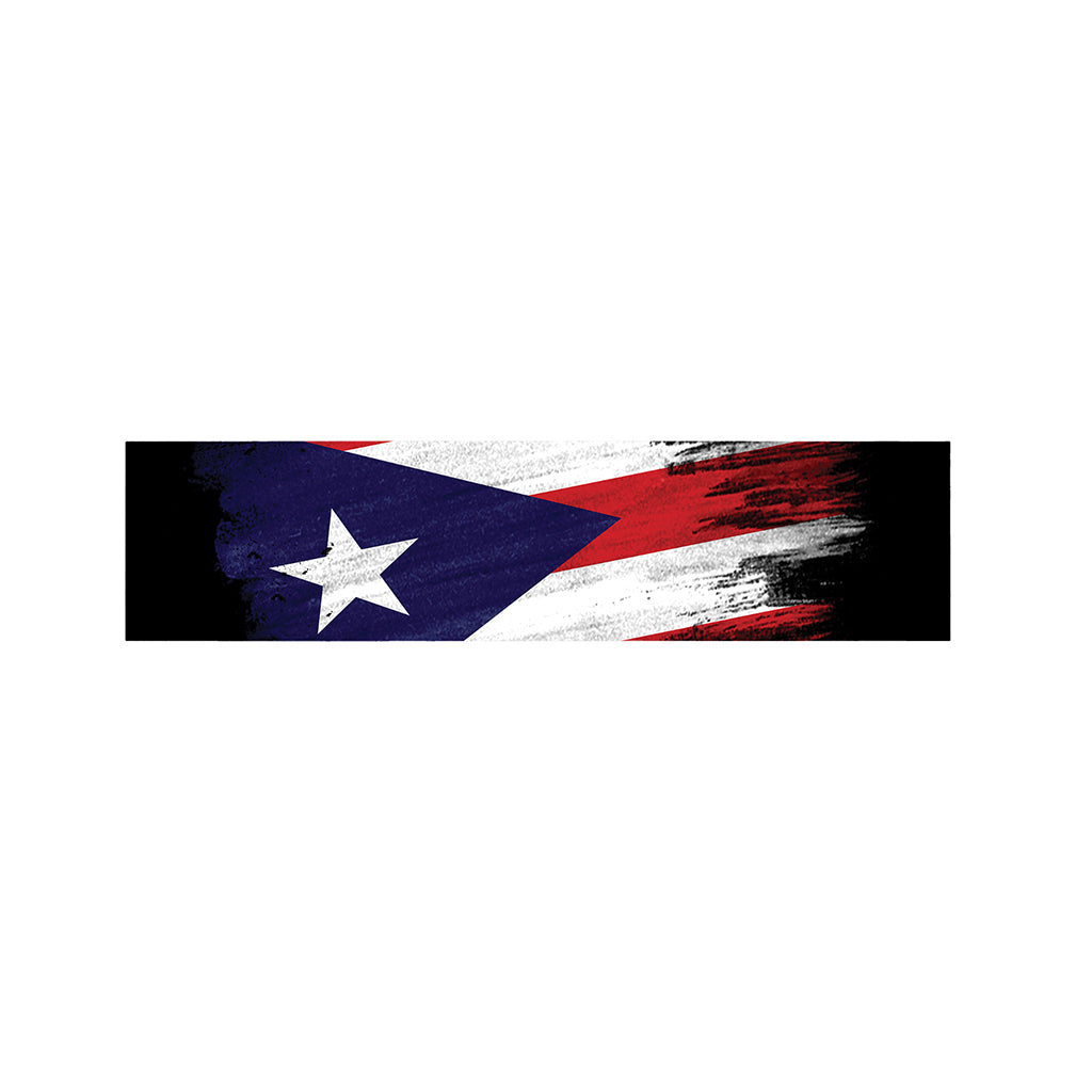 Flag Of Puerto Rico Print Bed Runner