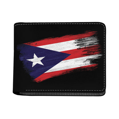 Flag Of Puerto Rico Print Bifold Wallet