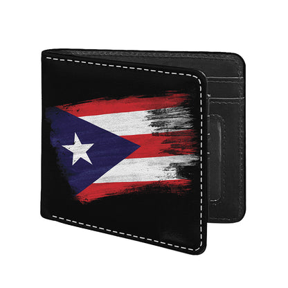 Flag Of Puerto Rico Print Bifold Wallet