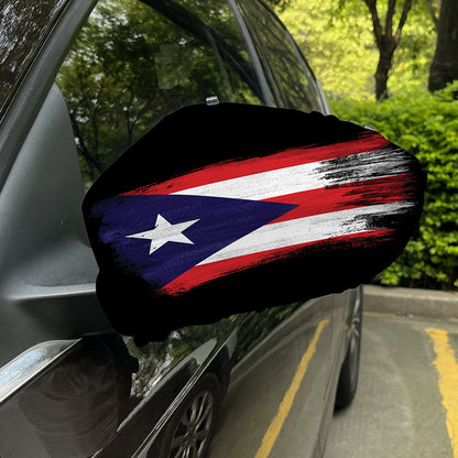 Flag Of Puerto Rico Print Car Side Mirror Covers