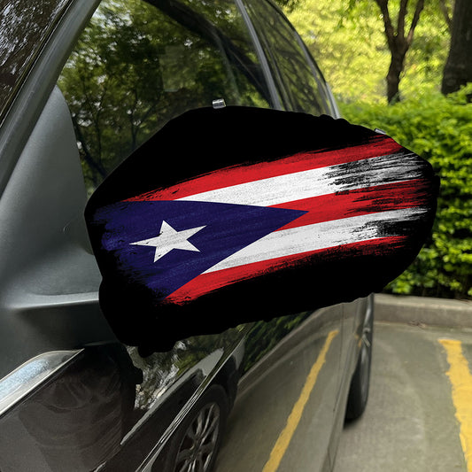 Flag Of Puerto Rico Print Car Side Mirror Covers