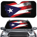 Flag Of Puerto Rico Print Car Windshield Sun Shade