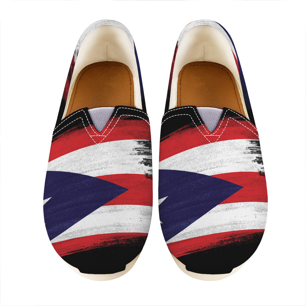 Flag Of Puerto Rico Print Casual Shoes