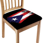 Flag Of Puerto Rico Print Chair Cushion Cover