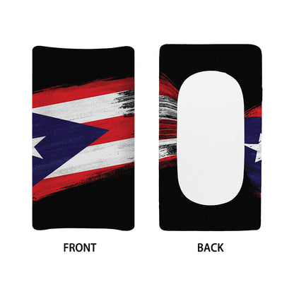 Flag Of Puerto Rico Print Changing Pad Cover