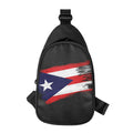Flag Of Puerto Rico Print Sling Bag