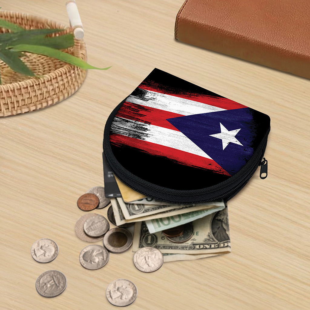 Flag Of Puerto Rico Print Coin Purse