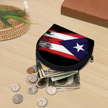 Flag Of Puerto Rico Print Coin Purse