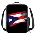 Flag Of Puerto Rico Print Crossbody Lunch Bag