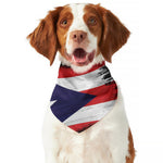 Flag Of Puerto Rico Print Dog Bandana