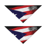 Flag Of Puerto Rico Print Dog Bandana
